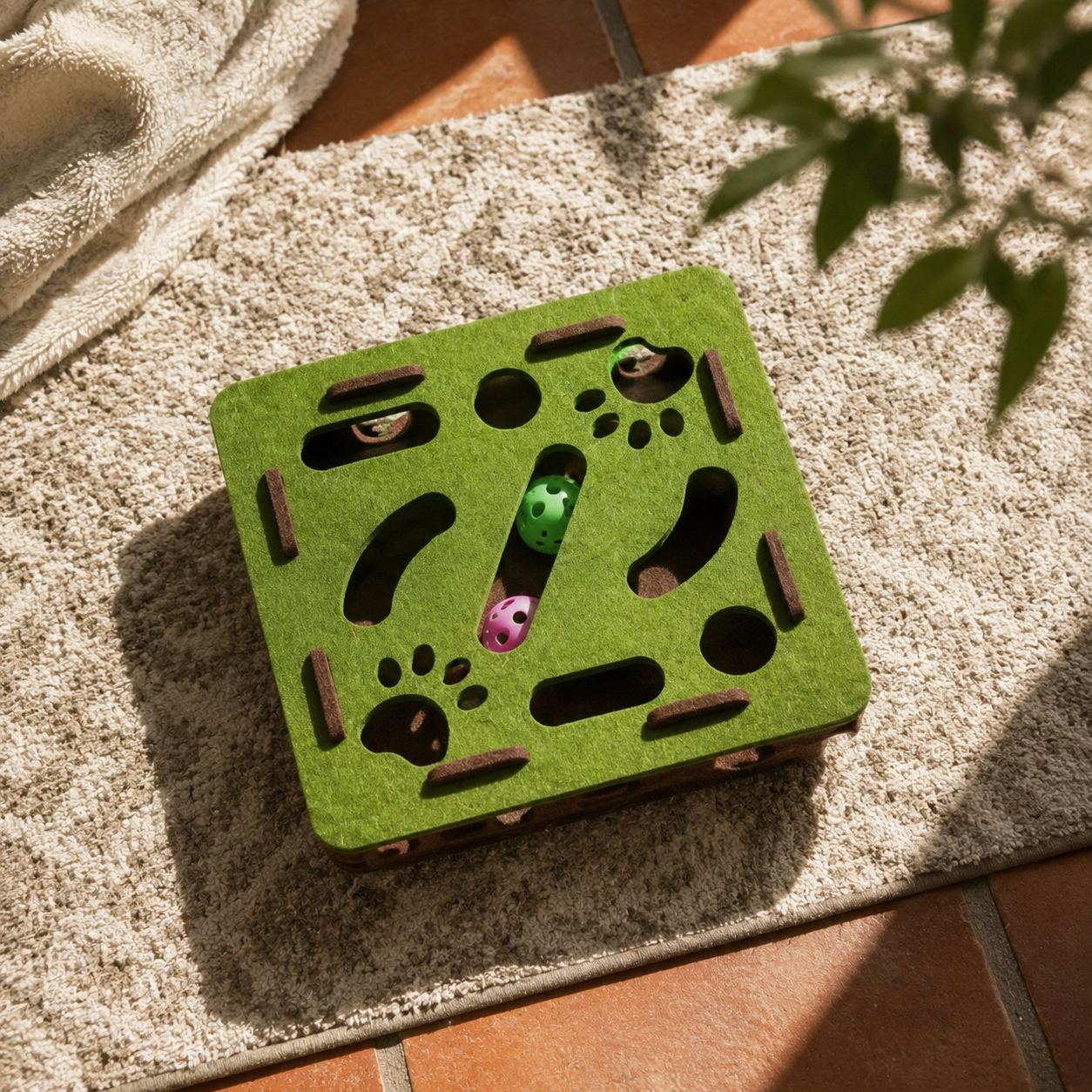 Felt Cat Puzzle Box