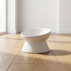 Tilted Ceramic Cat Bowl