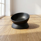 Tilted Ceramic Cat Bowl