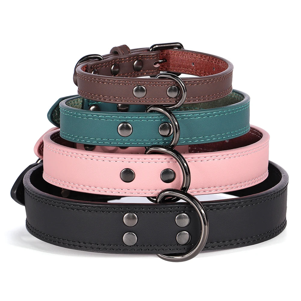 Genuine Leather Dog Collar - detail