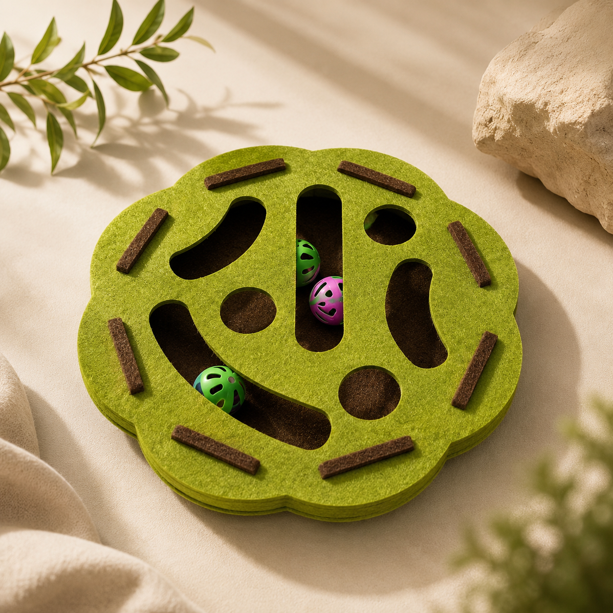 Felt Cat Puzzle Box