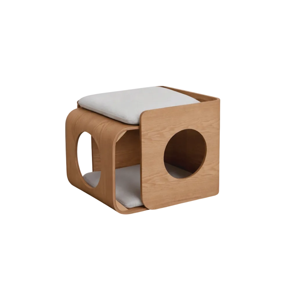 Cozy Cube Pet House - White Background
