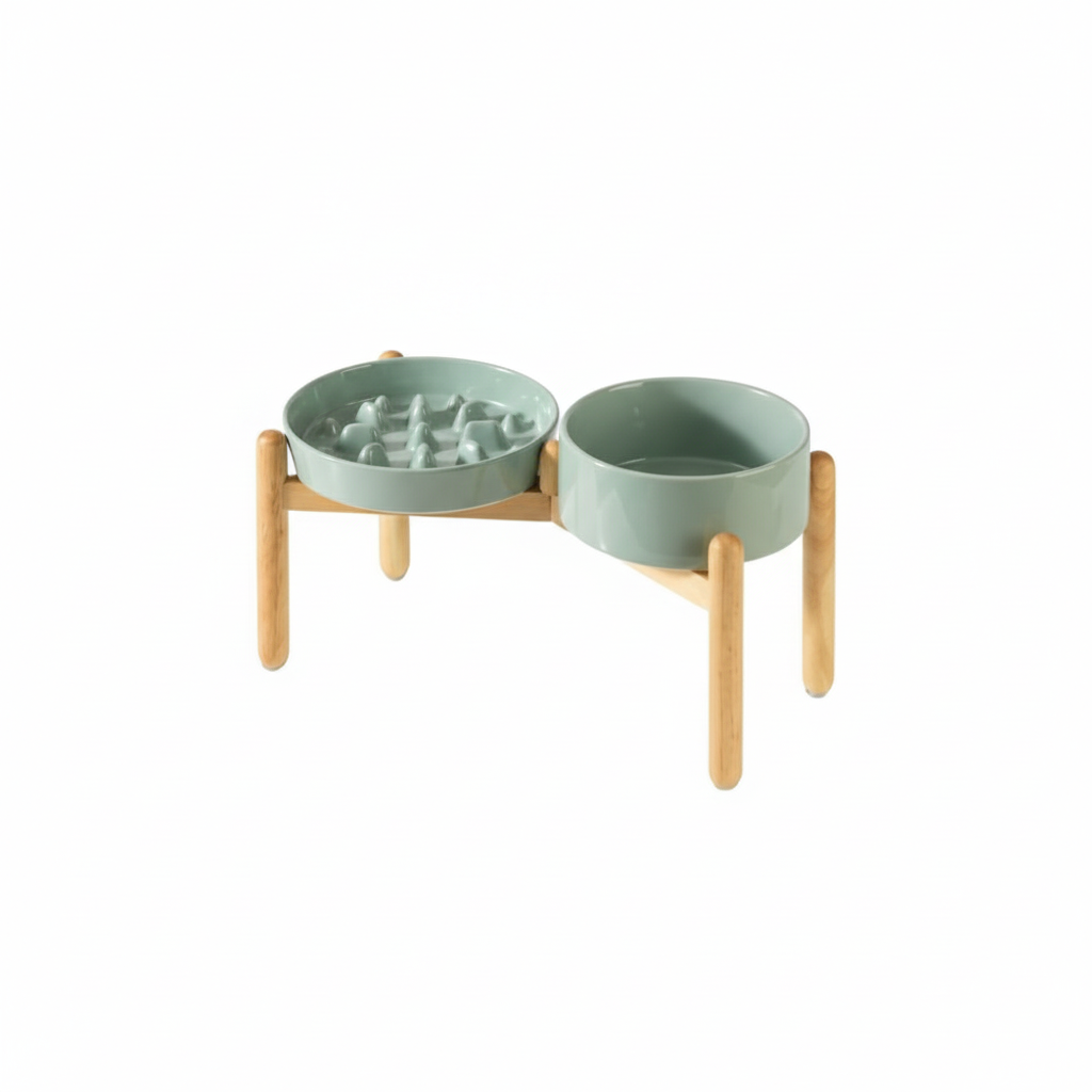 Enhanced Pet Bowl Green