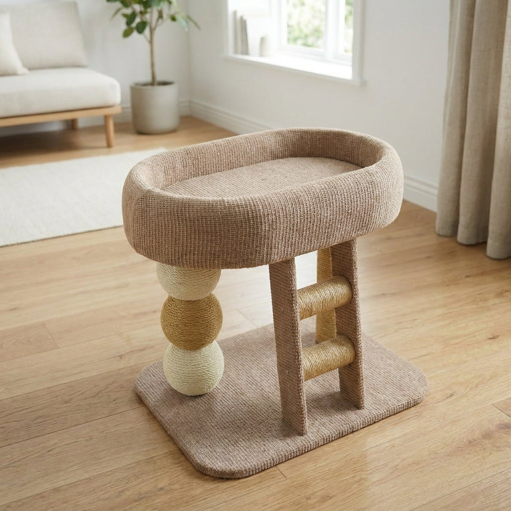Cat Climbing Tower